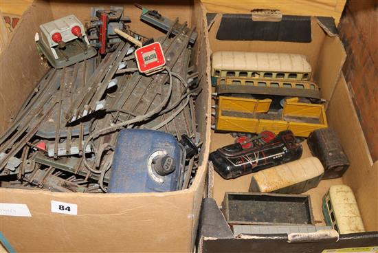 A Continental tinplate train set